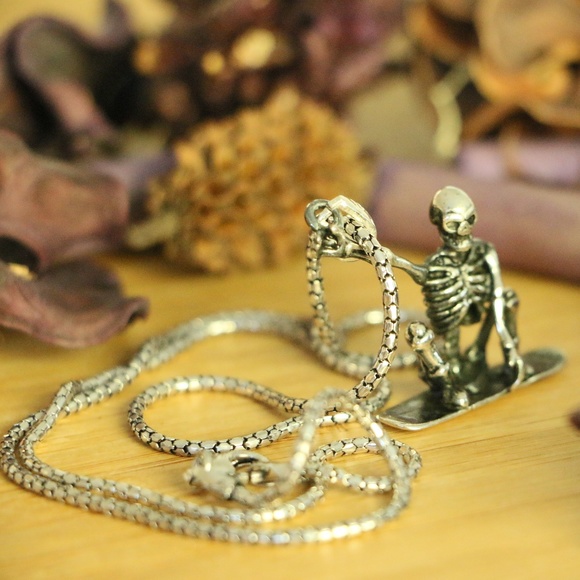 925 Silver Skeleton Snowboarding - Picture 8 of 8